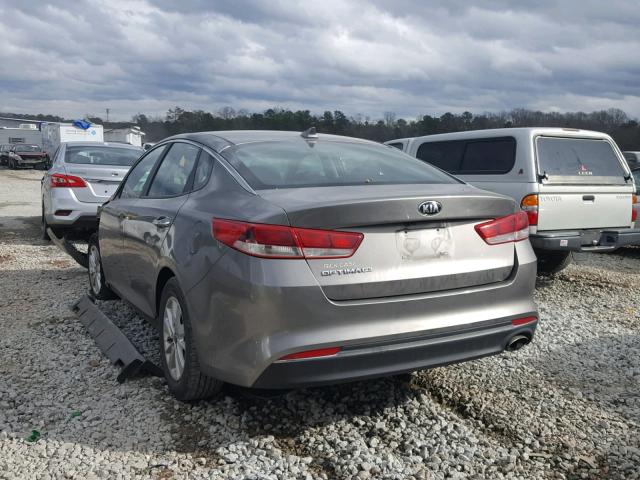 5XXGT4L31GG022133 - 2016 KIA OPTIMA LX SILVER photo 3