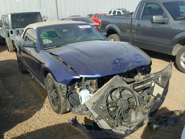 1ZVBP8EM2B5122702 - 2011 FORD MUSTANG BLUE photo 1