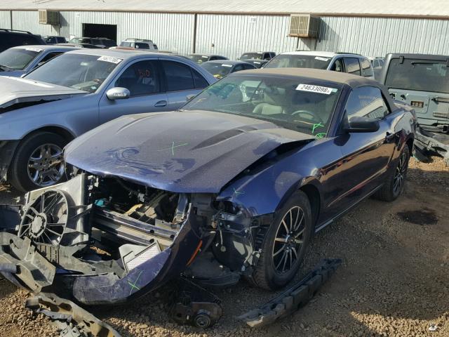 1ZVBP8EM2B5122702 - 2011 FORD MUSTANG BLUE photo 2