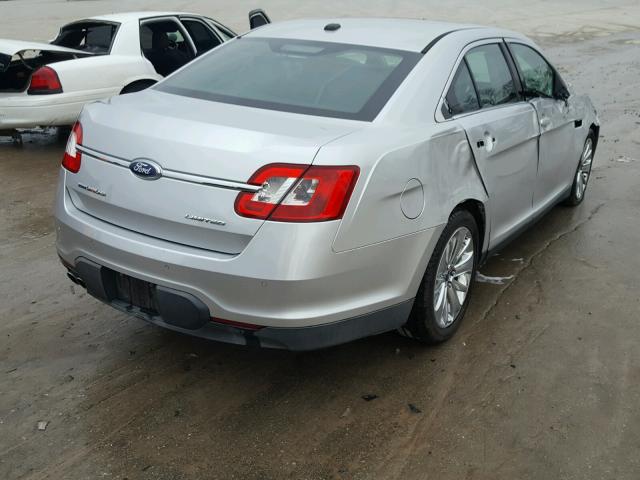 1FAHP2FW1AG105778 - 2010 FORD TAURUS LIM SILVER photo 4