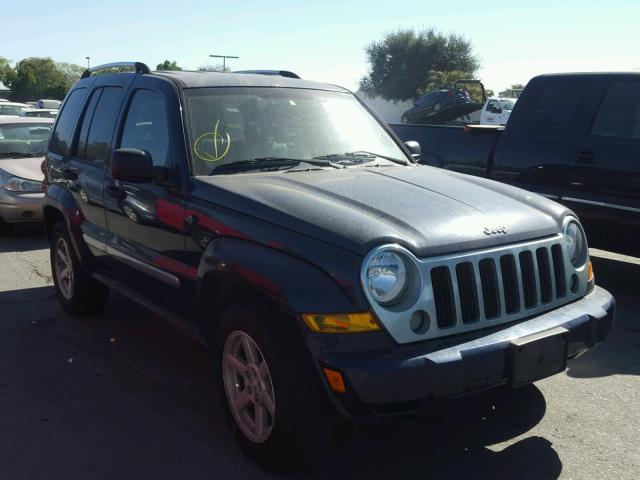 1J4GK58K06W100725 - 2006 JEEP LIBERTY LI BLUE photo 1