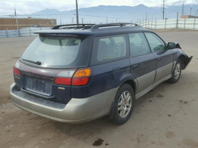 4S3BH675437604894 - 2003 SUBARU LEGACY OUT BLUE photo 4