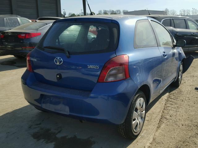 JTDJT923275128258 - 2007 TOYOTA YARIS BLUE photo 4