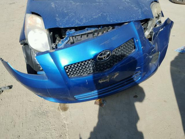 JTDJT923275128258 - 2007 TOYOTA YARIS BLUE photo 9