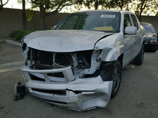 2HJYK16567H533686 - 2007 HONDA RIDGELINE SILVER photo 2