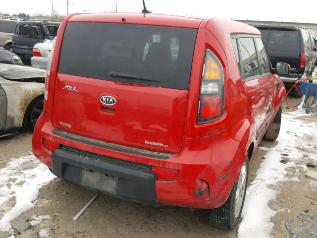 KNDJT2A21A7171677 - 2010 KIA SOUL + RED photo 4