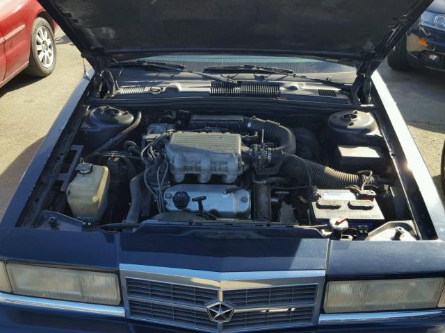 1B3XC463XLD800009 - 1990 DODGE DYNASTY BLUE photo 7