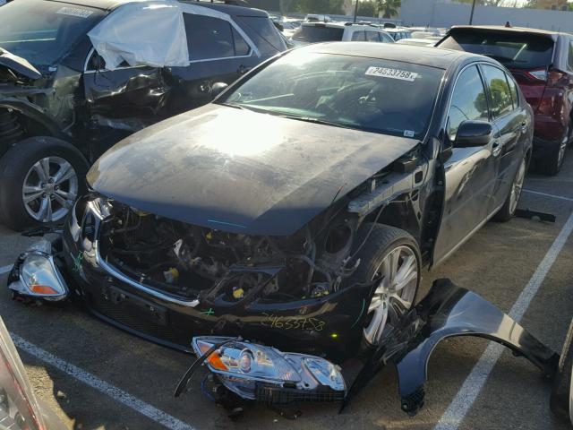 JTHBC96SX75007594 - 2007 LEXUS GS 450H BLACK photo 2