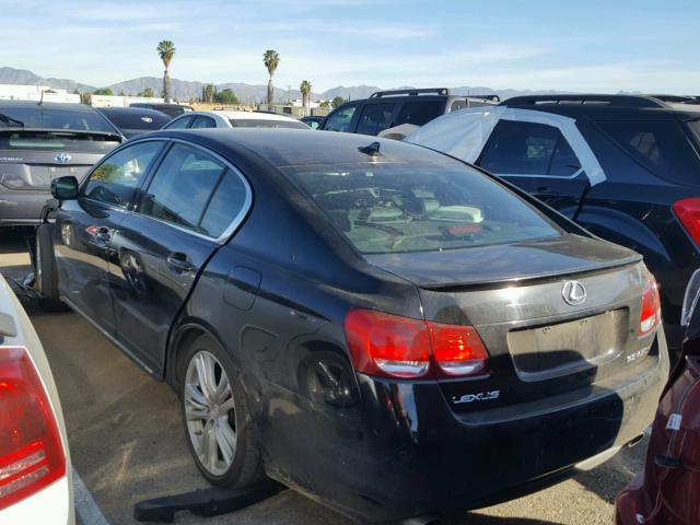 JTHBC96SX75007594 - 2007 LEXUS GS 450H BLACK photo 3