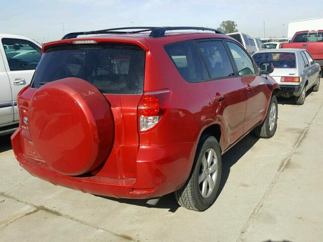 JTMZD31V065004018 - 2006 TOYOTA RAV4 LIMIT RED photo 4