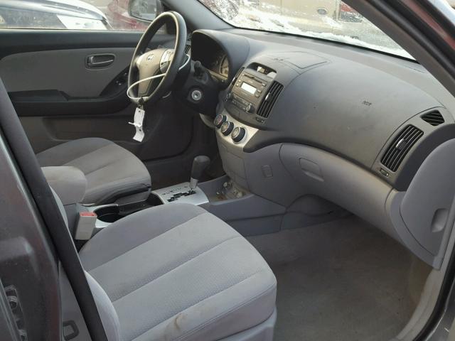 KMHDU46D87U043796 - 2007 HYUNDAI ELANTRA GL GRAY photo 5