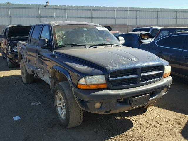 1B7HG38N32S639996 - 2002 DODGE DAKOTA QUA BLUE photo 1