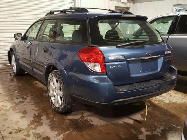 4S4BP61C787311987 - 2008 SUBARU OUTBACK 2. BLUE photo 3