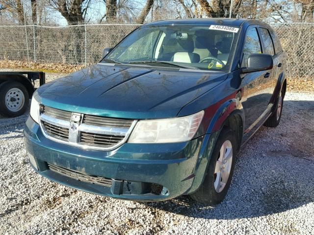 3D4GG57V29T529834 - 2009 DODGE JOURNEY SX GREEN photo 2