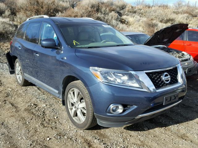 5N1AR2MM0EC603938 - 2014 NISSAN PATHFINDER BLUE photo 1