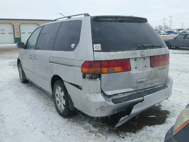 5FNRL18684B070818 - 2004 HONDA ODYSSEY EX RED photo 3