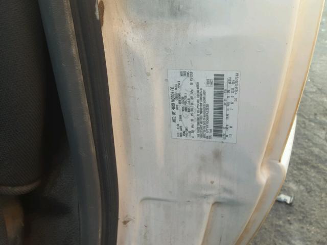 1FTYR10D66PA62830 - 2006 FORD RANGER WHITE photo 10