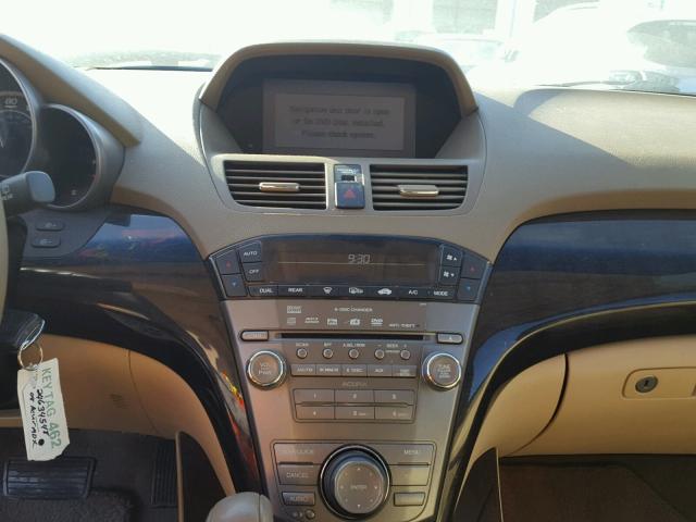 2HNYD28618H548330 - 2008 ACURA MDX TECHNO WHITE photo 9