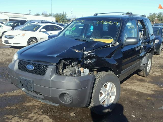 1FMYU92Z56KC81437 - 2006 FORD ESCAPE XLS BLACK photo 2