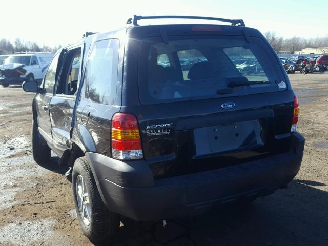 1FMYU92Z56KC81437 - 2006 FORD ESCAPE XLS BLACK photo 3