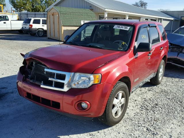 1FMCU03Z58KB52573 - 2008 FORD ESCAPE XLT RED photo 2