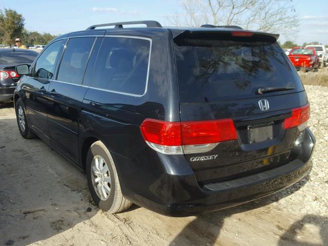 5FNRL38648B072227 - 2008 HONDA ODYSSEY EX BLACK photo 3