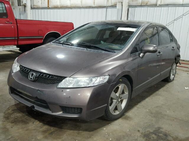 19XFA16619E016527 - 2009 HONDA CIVIC BROWN photo 2