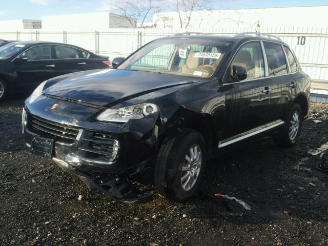 WP1AA29P18LA13281 - 2008 PORSCHE CAYENNE BLACK photo 2