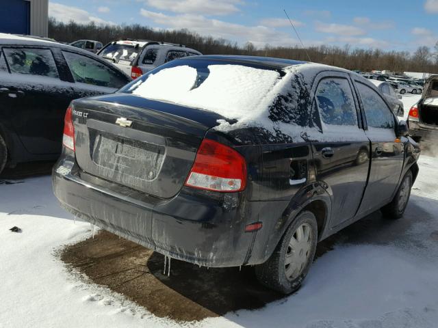 KL1TG52675B324802 - 2005 CHEVROLET AVEO LT BLACK photo 4