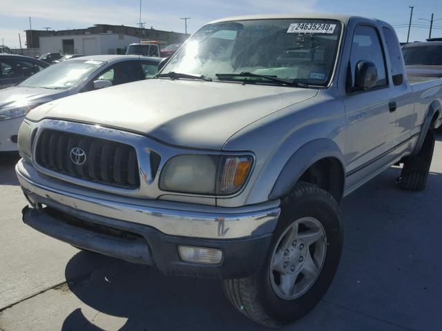 5TESN92N41Z787849 - 2001 TOYOTA TACOMA XTR SILVER photo 2