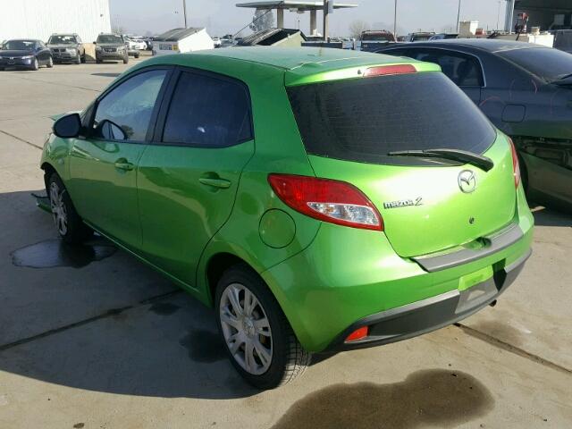 JM1DE1KZ8C0148860 - 2012 MAZDA MAZDA2 GREEN photo 3