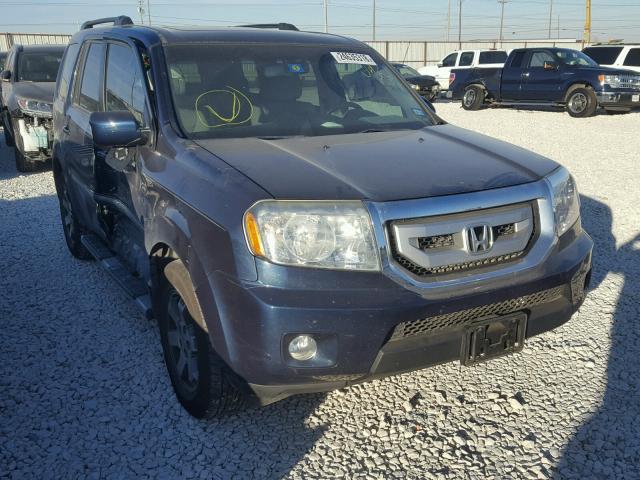 5FNYF38829B003736 - 2009 HONDA PILOT TOUR BLUE photo 1