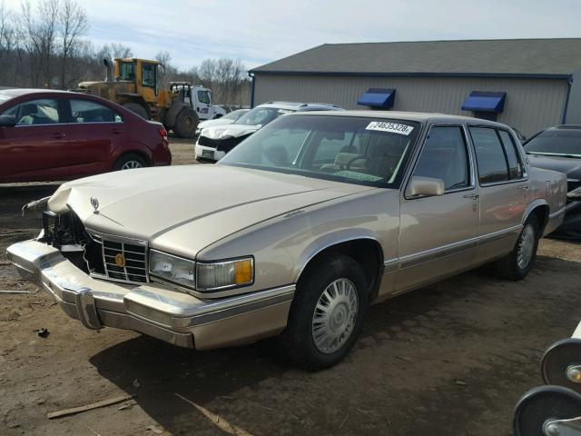 1G6CD53B5P4220686 - 1993 CADILLAC DEVILLE GOLD photo 2