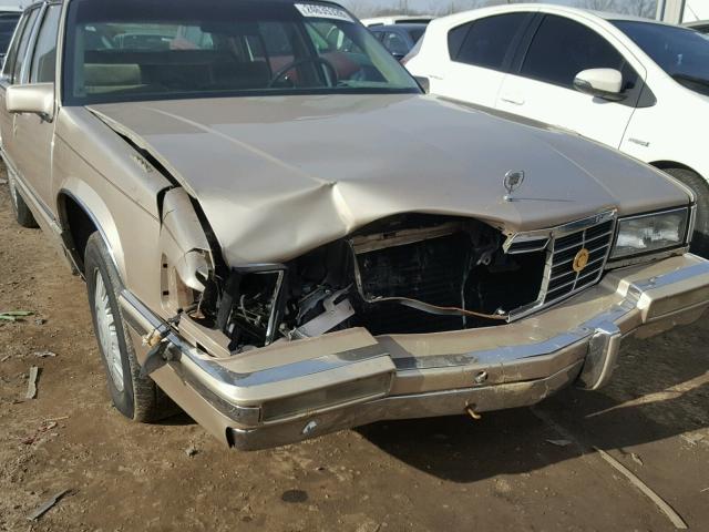 1G6CD53B5P4220686 - 1993 CADILLAC DEVILLE GOLD photo 9