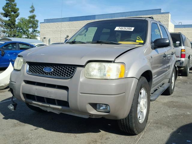 1FMYU03131KB99347 - 2001 FORD ESCAPE XLT GRAY photo 2