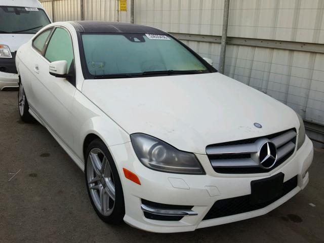 WDDGJ4HB1CF851787 - 2012 MERCEDES-BENZ C 250 WHITE photo 1