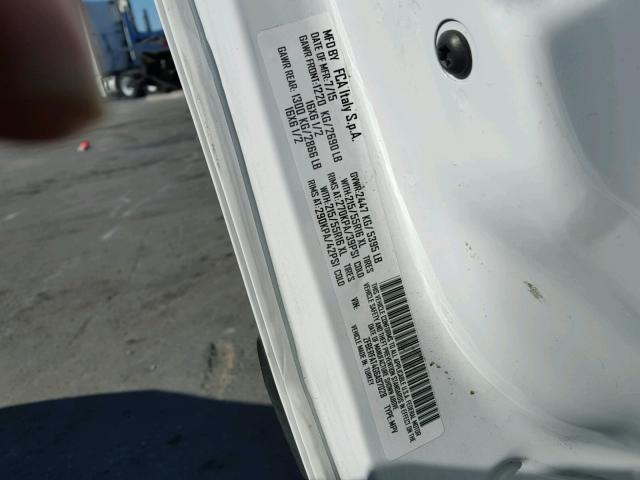 ZFBERFAT4G6A97028 - 2016 RAM PROMASTER 白色 照片 10