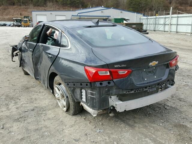 1G1ZB5STXHF183477 - 2017 CHEVROLET MALIBU LS ნაცრისფერი ფოტო 3