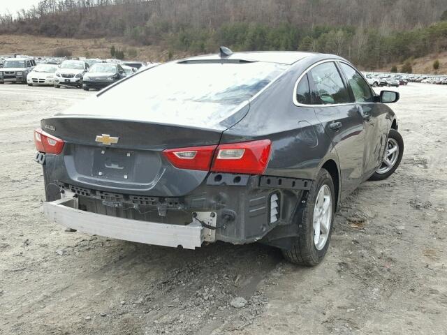 1G1ZB5STXHF183477 - 2017 CHEVROLET MALIBU LS ნაცრისფერი ფოტო 4