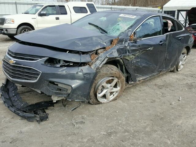 1G1ZB5STXHF183477 - 2017 CHEVROLET MALIBU LS ნაცრისფერი ფოტო 9