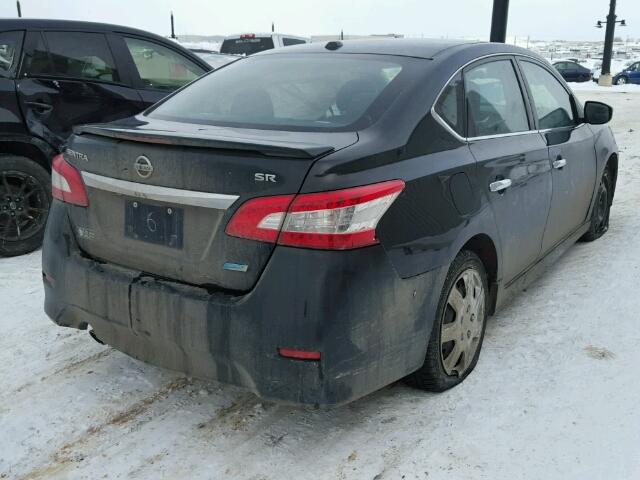 3N1AB7AP9DL660956 - 2013 NISSAN SENTRA S BLACK photo 4