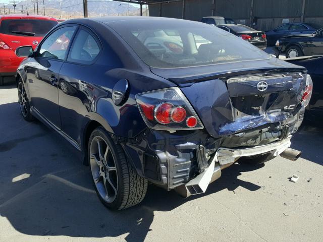 JTKDE3B78A0317758 - 2010 TOYOTA SCION TC BLUE photo 3