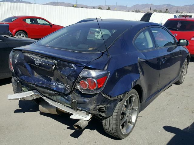 JTKDE3B78A0317758 - 2010 TOYOTA SCION TC BLUE photo 4