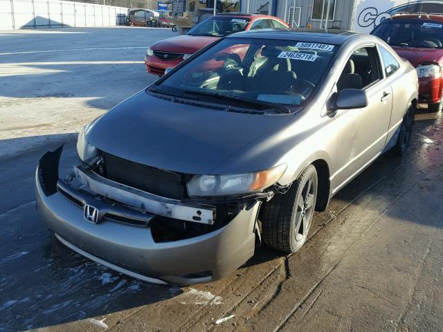 2HGFG12847H519784 - 2007 HONDA CIVIC EX GRAY photo 2