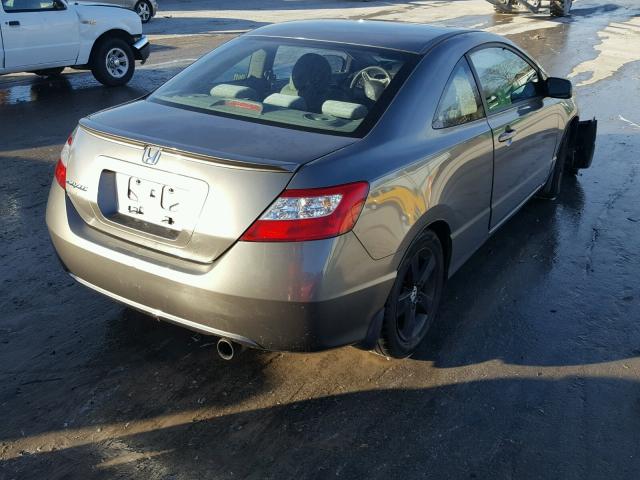 2HGFG12847H519784 - 2007 HONDA CIVIC EX GRAY photo 4