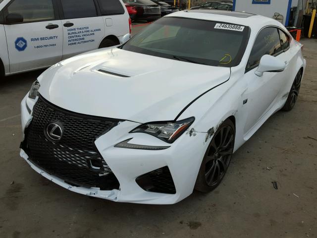 JTHHP5BC4F5000368 - 2015 LEXUS RC-F WHITE photo 2