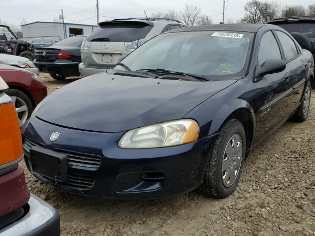 1B3EJ46X71N685697 - 2001 DODGE STRATUS SE BLUE photo 2