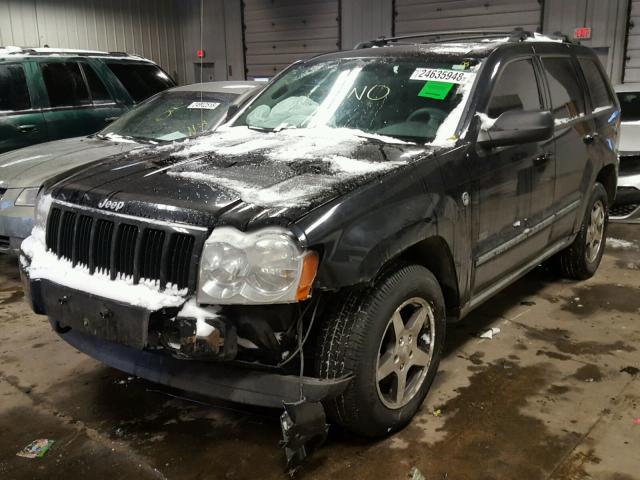 1J8HR48P57C695644 - 2007 JEEP GRAND CHER BLACK photo 2