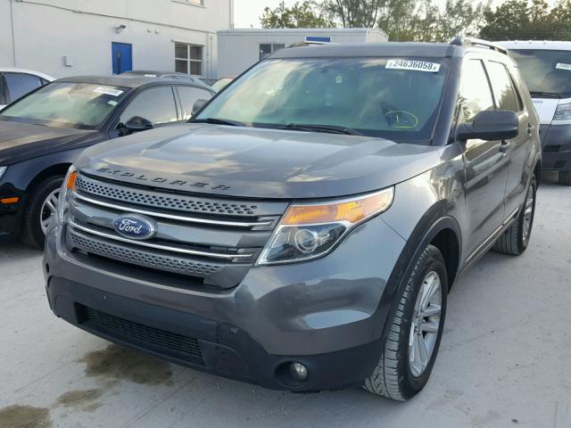 1FMHK7D89BGA46003 - 2011 FORD EXPLORER X GRAY photo 2