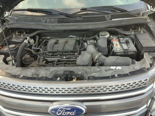 1FMHK7D89BGA46003 - 2011 FORD EXPLORER X GRAY photo 7